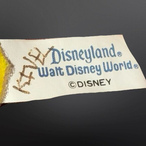 VINTAGE Disneyland Dopey Dwarf Hand Puppet Snow White & The Seven Dwarfs Plush - Picture 3 of 5